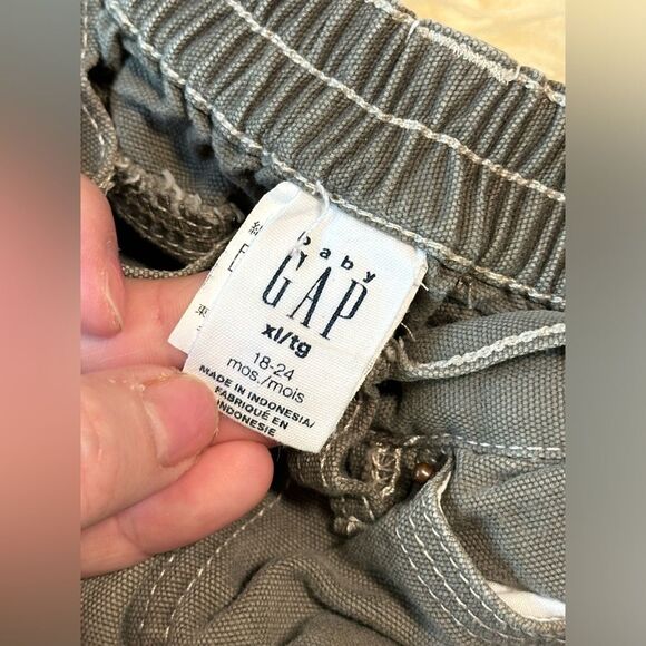 Vtg Baby GAP xl 18-24 months vintage workwear pants green grey - Picture 6 of 7